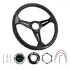 Volante Modificado para Coche de PU Racing Competitivo 14 pulgadas Parche Personalizado con Patrón de Carbono 345 mm Transfronterizo