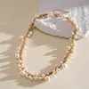 Collar de perlas en capas con cuentas transfronterizo europeo y americano, cadena para la clavícula estilo fiesta vintage, lujo ligero, accesorio versátil de alta gama para mujer