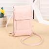 Bolsa Clássica Vertical para Celular de Outono e Inverno, Bolsa Pequena Quadrada Transversal de Ombro Feminina Moderna e Versátil, Porta-Cartões com Vários Compartimentos, Porta-Moedas