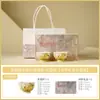 Juego de Tazas de Té Margarita con Glaseado de Yema de Huevo Cerámica Taza Maestra Taza Individual Taza de Cata Personal Juego de Té Kung Fu Tetera