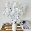 Pequeño mango de flor de cerezo para el hogar, interior, sala de estar, decoración del suelo, ventana, flor falsa, dormitorio, mesita de noche, pequeña decoración, flor artificial