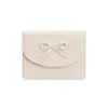 Laço~ Nova Bolsa Feminina Estilo Coreano Ins, Porta-Cartões, Exquisita, Prática, Simples, Cor Sólida, Compacta, Porta-Moedas Portátil