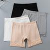 Pantalones de seguridad populares de encaje anti-exposición para mujer, verano, entrepierna, talla grande, MM gordita 200 kg, ropa interior base de talla grande, pantalones cortos de seguridad