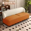 Sofá sencillo de tela nuevo para apartamentos pequeños, salas de estar, áreas de descanso de tiendas, tiendas de ropa, casas de alquiler, sofás de dos y tres plazas