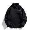 Estilo Hong Kong juvenil japonés ropa de trabajo alta calidad primavera casual nueva chaqueta cárdigan chaqueta camisa para hombre