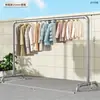*Perchero de tubería galvanizada, expositor, estante de pie para secar ropa, estantería, perchero para ropa, perchero de un solo poste, tendedero de tubería de agua