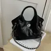 Bolsa de mão acolchoada de moda transfronteiriça para mulheres, novo modelo 2026, bolsa balde crossbody de corrente de grande capacidade