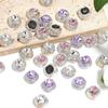 Diamante Cuadrado Brillante Aurora Sirena Ji Diamante Ensartado Holgadamente Ensartado DIY Cadena para Teléfono Móvil Llavero Accesorios de Joyería Cuentas