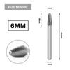 Cabezal de rectificado de acero de carburo de tungsteno, cabezal de fresado de lima rotatoria de doble grano, cabezal de rectificado para carpintería, cuchillo para tallar raíces