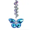 Atrapasol Colgante de Mariposa de Cristal Tejida a Mano de 6 Piezas Arcoíris para Decoración de Ventana Interior Jardín