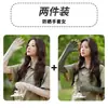 Guantes de protección solar para mujer, verano, ciclismo, conducción, sin dedos, anti-UV, mangas de hielo, mangas largas para brazos de hombre, transpirables, mangas de seda de hielo