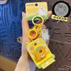 Chaveiro Câmera Luminosa de Projeção Pato Xiao Liu Genuíno Criativo Multifuncional Chaveiro Mochila Escolar Infantil