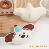 Broches de Animalitos Lindos de Dibujos Animados Accesorios Suave Lindo Sombrero Perro Muñeco Broche Decoración Fabricante Mayorista