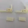 Accesorios para ventana de pantalla invisible tipo gancho para subir y bajar tipo carrete juego completo blanco negro con resorte