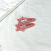 Clip de estrella de cinco puntas, color esmerilado, adhesivo, parche, flequillo simple, pinza para el cabello, bricolaje