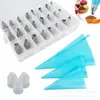 Bico de Confeitar para Decoração de Bolo Conjunto Multiplo Caixa Plástica Conjunto de 72 Peças 83 Ferramentas de Decoração com Bico para Glacê de Bolo