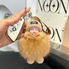 Pelota de Pelo Felpa Lindo Muñeco Dormilón Llavero Colgante Nuevo Colgante de Muñeco Regalo de Pareja Accesorios de Bolsa para Mujer