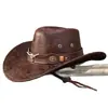 Hebilla de Remache para Cinturón de Piel de Vaca Sombrero Jazz para Hombres y Mujeres Primavera, Verano y Otoño Viajes al Aire Libre Sombrero para el Sol Ala Ancha Sombrero de Vaquero Occidental de Xizang