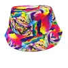 Chapéu de Pescador Estilo Hip-Hop Transfronteiriço, Reversível, Unissex, Chapéu para Proteção Solar ao Ar Livre, Chapéu Bucket Estampado Versátil na Moda