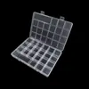 Ranura para Tarjetas Fija 22 Compartimentos Transparente Plástico PP Caja de Almacenamiento Joyería Manicura Diamante Tira Larga Caja de Empaque Caja de Piezas