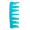 Peine Amazon transfronterizo de dientes anchos, recto y rizado, de colores, nueva herramienta para peinar el cabello, peine de masaje de dientes anchos sin mango