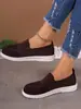 Zapatos casuales de punto flyknit para mujer, slip-on, caña baja, para comercio exterior europeo y americano, transpirables, mocasines de talla grande del sudeste asiático