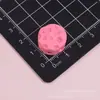 Accesorios de resina de colores macarrón con agujeros redondos para galletas y queso para DIY de accesorios para el cabello con pegamento de crema, ligas para el cabello, fundas de teléfono y zuecos