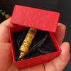 Gran Colgante Cubo Buda Dorado Tong Tong Mismo Oro Arena Vietnamita Ocho Tesoros Colgante Buda para Llevar Color Dorado Accesorios Cadena de Lana