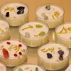 Set de Velas Aromáticas de Cristal Constelación, Adornos de Cera Vegetal con Fragancia de Flor de Fresia de Alta Gama, Souvenirs de Alta Gama