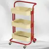 Estantería de almacenamiento pequeña con ruedas, estantería de cocina de varios niveles de pie, estantería de almacenamiento móvil para artículos de bebé y bocadillos fábrica