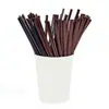Palito de café descartável para bebidas quentes de grau alimentício, tubo misturador de furo duplo e triplo, embalagem individual, tubo reto para bebida quente, frete grátis