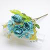 Venta al por mayor transfronteriza Hortensia peonía rosa flor artificial retro europea decoración para el hogar boda flor falsa arreglo floral