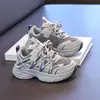 Zapatillas tipo "dad shoes" versátiles y de moda para niños, nueva moda primavera y otoño, color block, malla transpirable, para niños y niñas