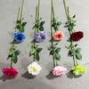 Platicodón de una sola cabeza simulado, Ramo de seda artificial falsa, Flor de boda de alta gama, Adorno decorativo terminado, Flor de plástico floral