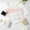 Calcinha feminina sem costura de seda gelo feita de fábrica, cintura média de algodão 10A com fundo antibacteriano, calcinha respirável para estudantes