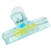 Pinzas de cristal acrílico de colores translúcidos grandes al por mayor para journaling, encuadernación de documentos de oficina y organización