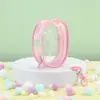 Bolsa Transportadora Transparente de PVC Bubble Mart para Bebê com Estrutura Plástica de Alta Transparência, Bolsa com Display 3D, Bolsa de Armazenamento Transparente Fechada para Display de Blind Box