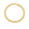 Pulsera de cadena de hueso de serpiente de acero inoxidable europea y americana transfronteriza para hombres y mujeres ins simple dorada plana cadena de serpiente pulsera joyería al por mayor