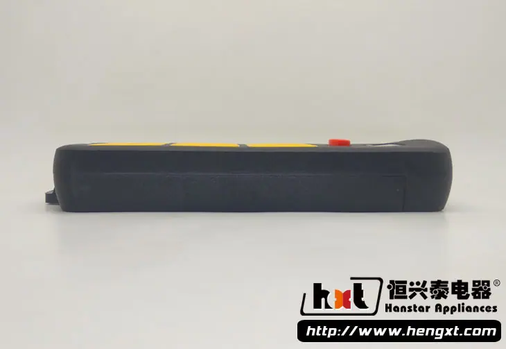 恒兴泰108黑色21孔六位插线板 大功率黑金刚带指示灯双铜片插座