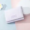 Cartera de Queso Estilo Japonés Linda Bolsa para Tarjetas Pequeña Billetera para Monedas Corta para Mujer Plegable al 30% Pequeña Fresca Bordada Texket Original Estilo Mori