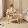 Mesa redonda pequeña, mesa de centro, uso simple en sala de estar del hogar, mesa auxiliar para sofá, mesita de noche de dormitorio, mesa de balcón mini minimalista creativa