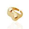 Anel Feminino de Luxo Leve com Senso de Sofisticação Estilo Frio Simples Abertura Não Desbota Anel Colorido Moda Personalizado Anel de Dedo