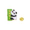 Producto Nuevo Original Texto Positivo Broche de Panda Dibujo Animado Lindo Hebilla Decorativa para Ropa Bolso Escolar Insignia Pequeña de Animales de Aleación