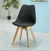 Cadeira de Jantar Nórdica, Cadeira Simples com Encosto para Casa, Cadeira para Mesa de Escritório, Cadeira de Maquiagem de Celebridade da Internet, Cadeira de Lazer para Quarto, Cadeira de Madeira Maciça
