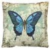 Funda de almohada de felpa corta de mariposa para el hogar transfronteriza, funda de almohada con estampado digital de gráfico de dibujos animados, cojín de almohada