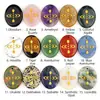 2340-Piedra Semipreciosa de Cristal Natural Grabada Piedra de Palma Colgante Meditación Mindfulness Accesorios DIY de Mindfulness