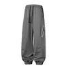 Calça casual nova de outono para homens, calça esportiva jogger de malha com corte solto, calça de moletom estilosa e versátil para homens