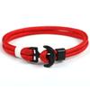 Estilo miansai estilo náutico âncora tecido à mão casal europeu e americano aço titânio aço inoxidável corda de nylon mão âncora