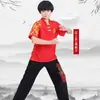 Roupa de Treino de Wushu Infantil Roupa de Treino de Artes Marciais de Alta Qualidade Infantil Roupa Esportiva Masculina e Feminina Roupa de Performance para Alunos do Ensino Fundamental e Médio Roupas de Verão