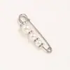 Broche Transfronteiriço para Ajustar a Cintura das Calças, Fixar Roupas e Saias, Ferramenta para Redução de Cintura, Fivela Anti-Exposição, Alfinete de Cintura com Pérola
